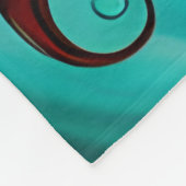 赤毛ストリープンクウーマン フリースブランケット (角)