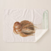 赤毛トップノット文 シェルパブランケット (正面(横))