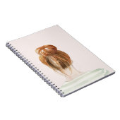 赤毛トップノット文 ノートブック (右側)