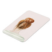 赤毛トップノット文 マグネット (左側)