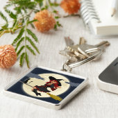 赤毛ハロウィーンの魔女 キーホルダー (側面)