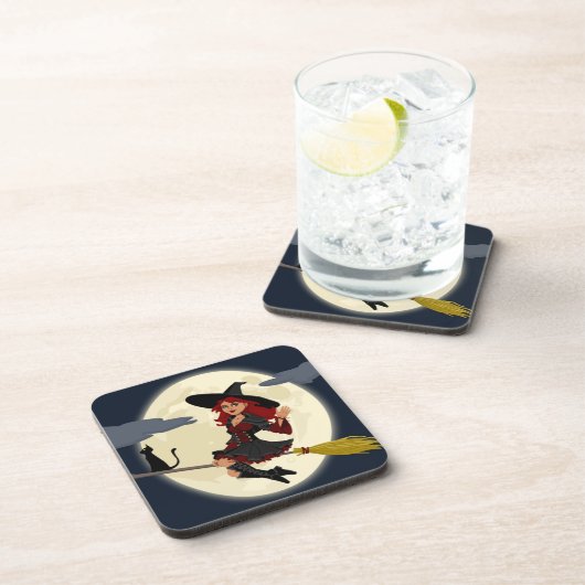 赤毛ハロウィーンの魔女 コースター (右側)