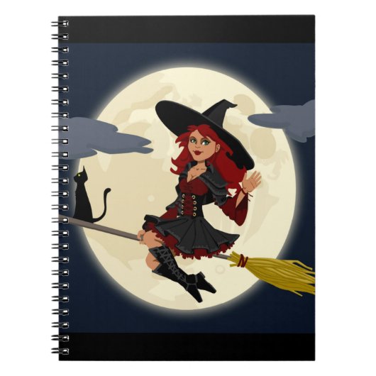 赤毛ハロウィーンの魔女 ノートブック (正面)