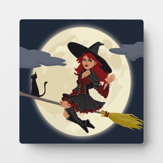 赤毛ハロウィーンの魔女 フォトプラーク (正面)