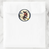 赤毛ハロウィーンの魔女 ラウンドシール (バッグ)