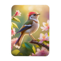 赤毛バフ胸のファンタジー鳥