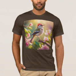 赤毛バフ胸のファンタジー鳥 Tシャツ