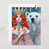 赤毛プリンセスとホッキョクグマ ポストカード (正面/裏面)