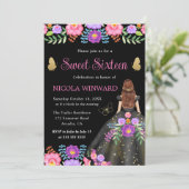 赤毛プリンセスメキシコフローラドレス甘い16 招待状 (スタンド正面)