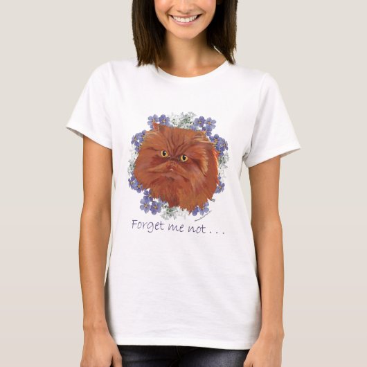 赤毛ペルシャ猫 Tシャツ (正面)