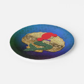 赤毛マーメイドゴールデンシーシェル誕生日パーティー ペーパープレート (アングル)