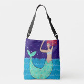 赤毛マーメイドビーチバッグ クロスボディバッグ (裏面)