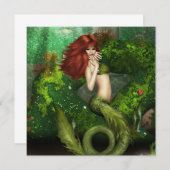 赤毛マーメイド招待状 招待状 (正面/裏面)