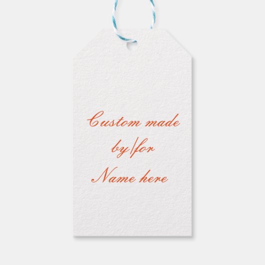 赤毛モザイクマーメイド ギフトタグ (裏面)