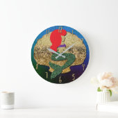 赤毛人魚ゴールデンシーシェル ラージ壁時計 (ホーム)