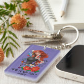 赤毛女性タトゥー キーホルダー (正面右)