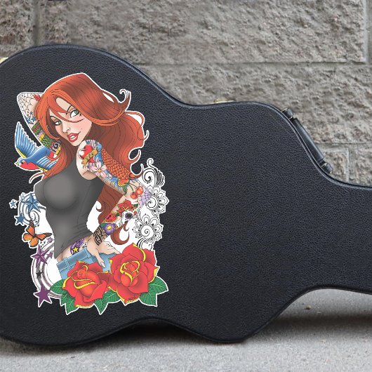 赤毛女性タトゥー シール