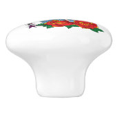 赤毛女性タトゥー セラミックノブ (側面)