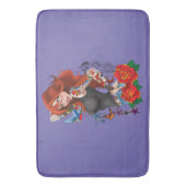 赤毛女性タトゥー バスマット (正面縦)