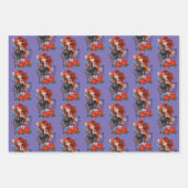 赤毛女性タトゥー ラッピングペーパーシート (正面)