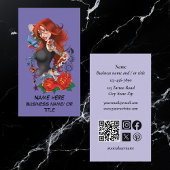 赤毛女性タトゥー 名刺