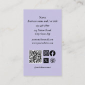 赤毛女性タトゥー 名刺 (裏面)