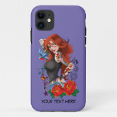 赤毛女性タトゥー Case-Mate iPhoneケース (裏面)