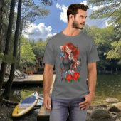 赤毛女性タトゥー Tシャツ