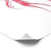 赤毛女性ポートレートシュールファンタジーアート フォトプリント (角)