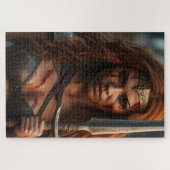 赤毛戦士の女性 ジグソーパズル (横)