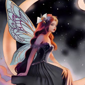 赤毛水色ムーンフェアリーカード カード