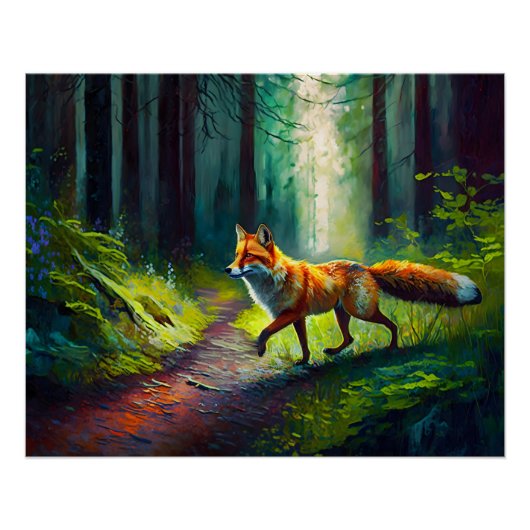 赤毛美しいオン狩り、森林生活者 ポスター (正面)