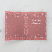 赤毛花嫁 – ホワイトガウンデザイン1カード 招待状 (内部)