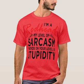 赤毛誇りを持ったおもしろいことわざ Tシャツ