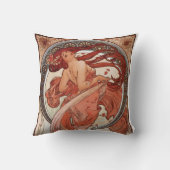 赤毛踊りガール – ミュシャ クッション (裏面)