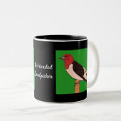 赤毛頭のキツネザル黒 ツートーンマグカップ (正面右)