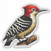 赤毛鳥カスタム切りビニール シール (正面)