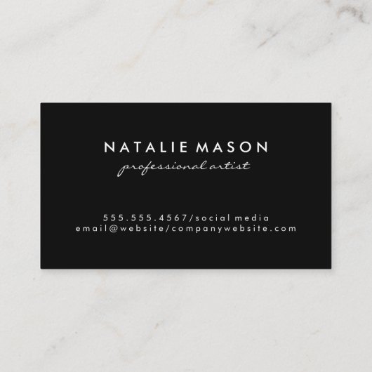 赤毛 | モノグラム 名刺 (裏面)