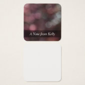 赤毛《写真》ぼけ味フォト抽象芸術アートメッセージカード (正面&裏面)