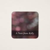 赤毛《写真》ぼけ味フォト抽象芸術アートメッセージカード (正面)