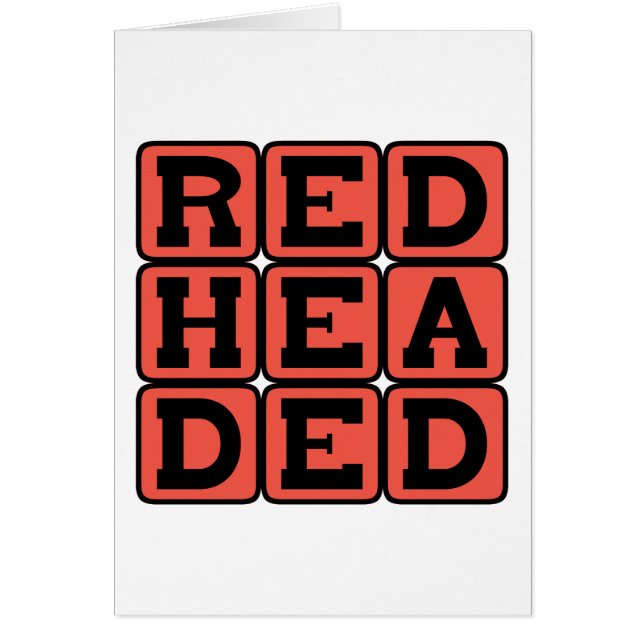 赤毛、生姜ヘアカラー (正面)