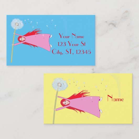 赤毛Dandelion Girl Thunder_Cove 名刺 (正面/裏面)