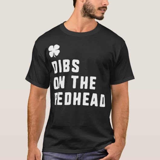 赤毛St patricks day・ジンジャーおもしろいGの小石 Tシャツ (正面)