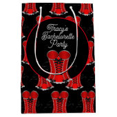 赤気のあるそぶりをしたコルセット ミディアムペーパーバッグ (正面)