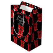 赤気のあるそぶりをしたコルセット ミディアムペーパーバッグ (裏面アングル)