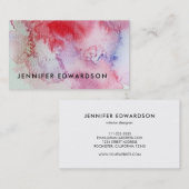 赤水モダン色(ばちゃばちゃ)跳ねるプロフェッショナル 名刺 (正面/裏面)