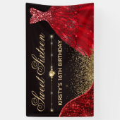 赤水彩カラードレス&赤波エッジスイート16 横断幕 (縦)