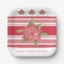 赤水玉模様とフローラ