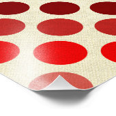 赤水玉模様の影 フォトプリント            (角)