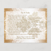 赤水玉模様リップ指示フライヤー – 金ゴールド チラシ (裏面)